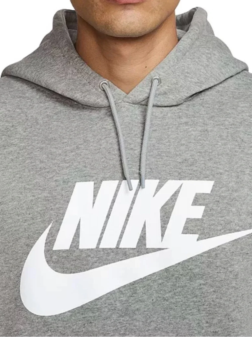 NWT Grey Nike Swoosh Hoodie Men XL